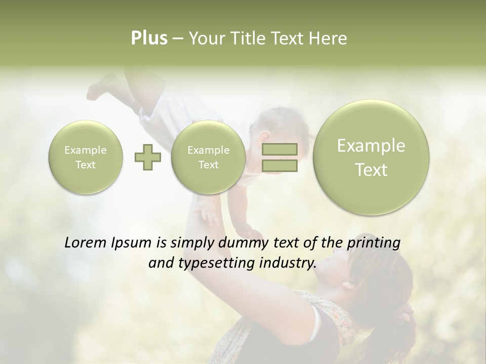 Smile Joyful Daughter PowerPoint Template