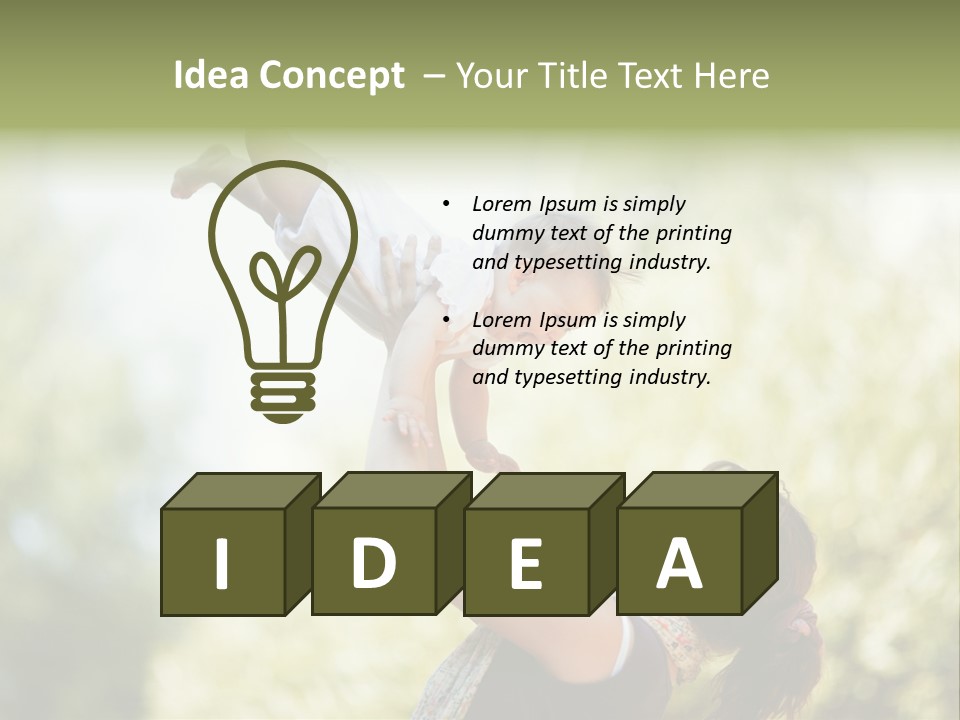 Smile Joyful Daughter PowerPoint Template