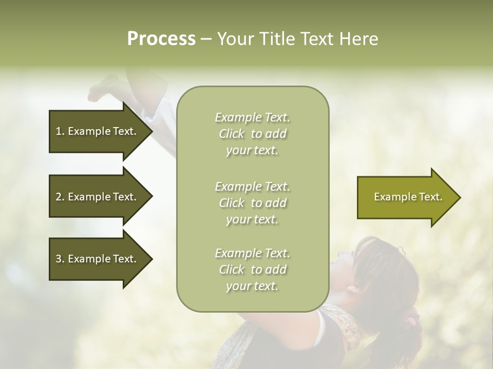 Smile Joyful Daughter PowerPoint Template