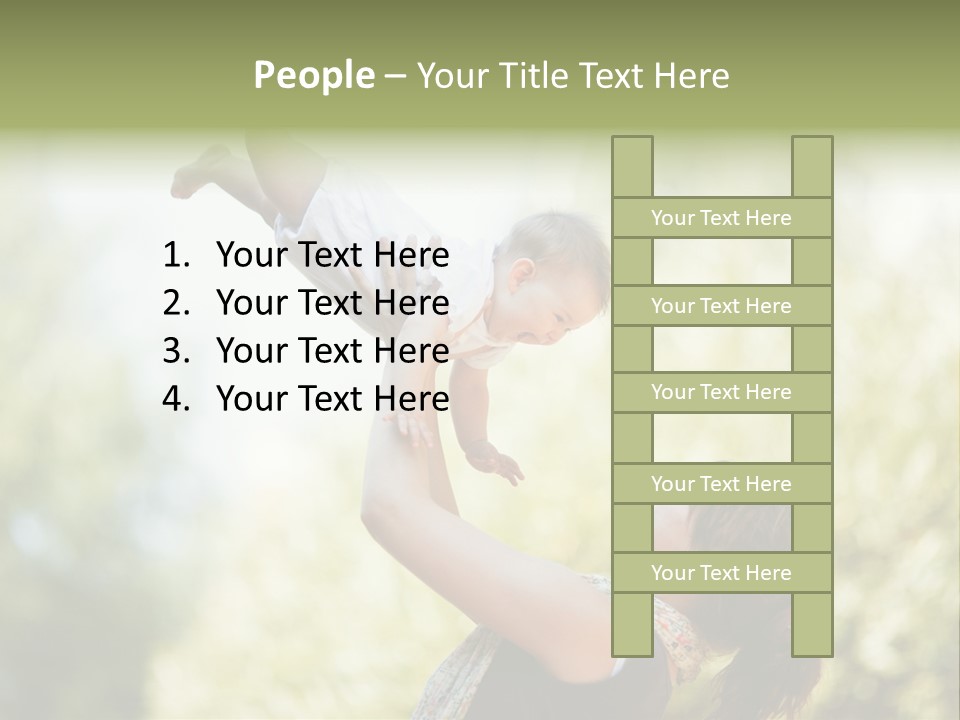 Smile Joyful Daughter PowerPoint Template