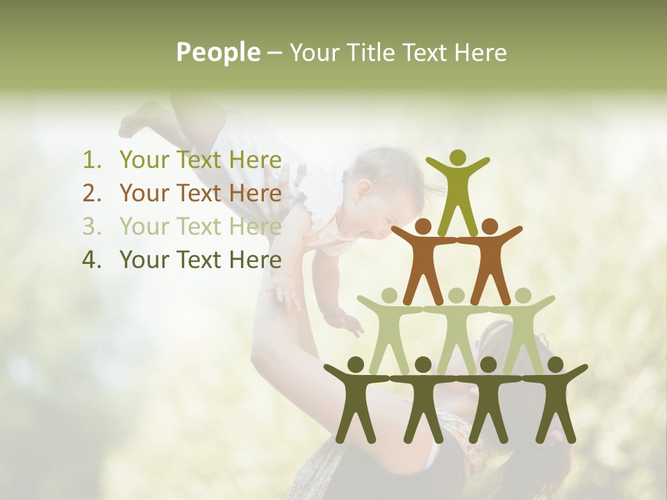 Smile Joyful Daughter PowerPoint Template