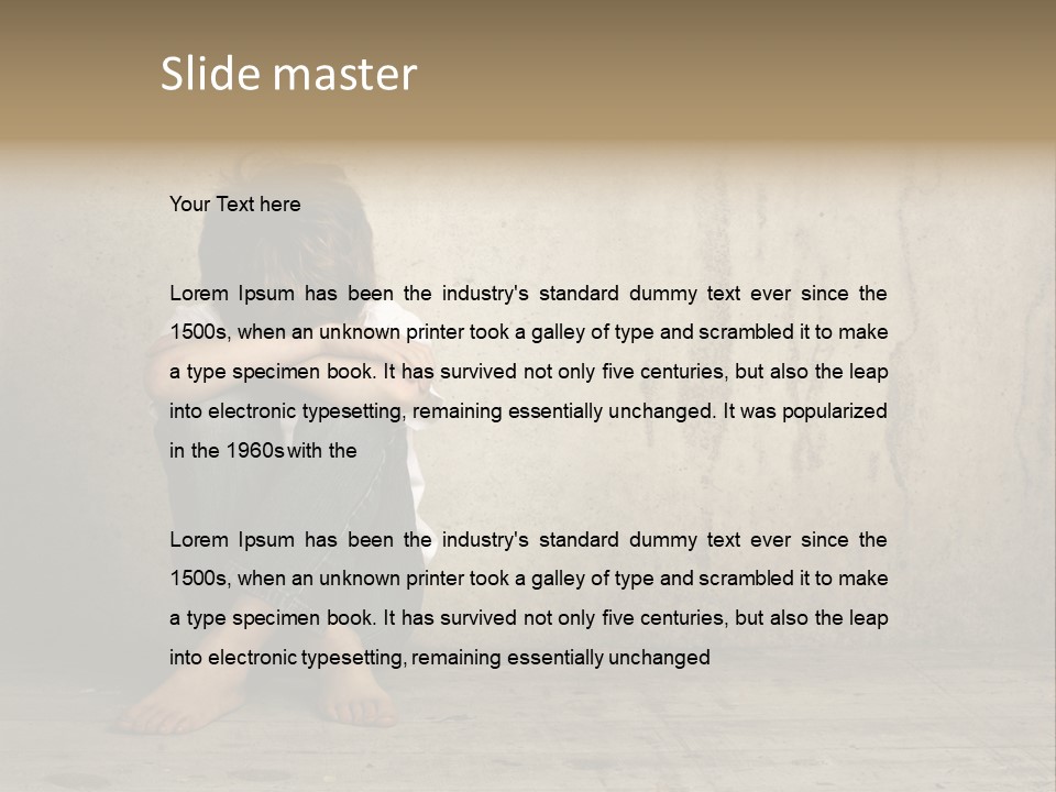 Legs Person Fear PowerPoint Template