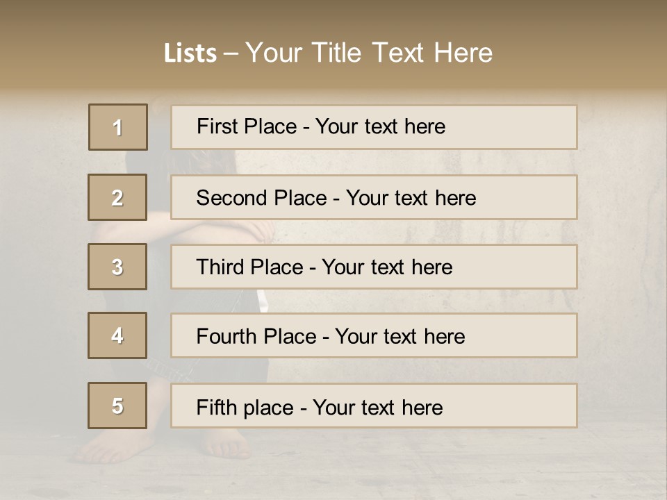 Legs Person Fear PowerPoint Template