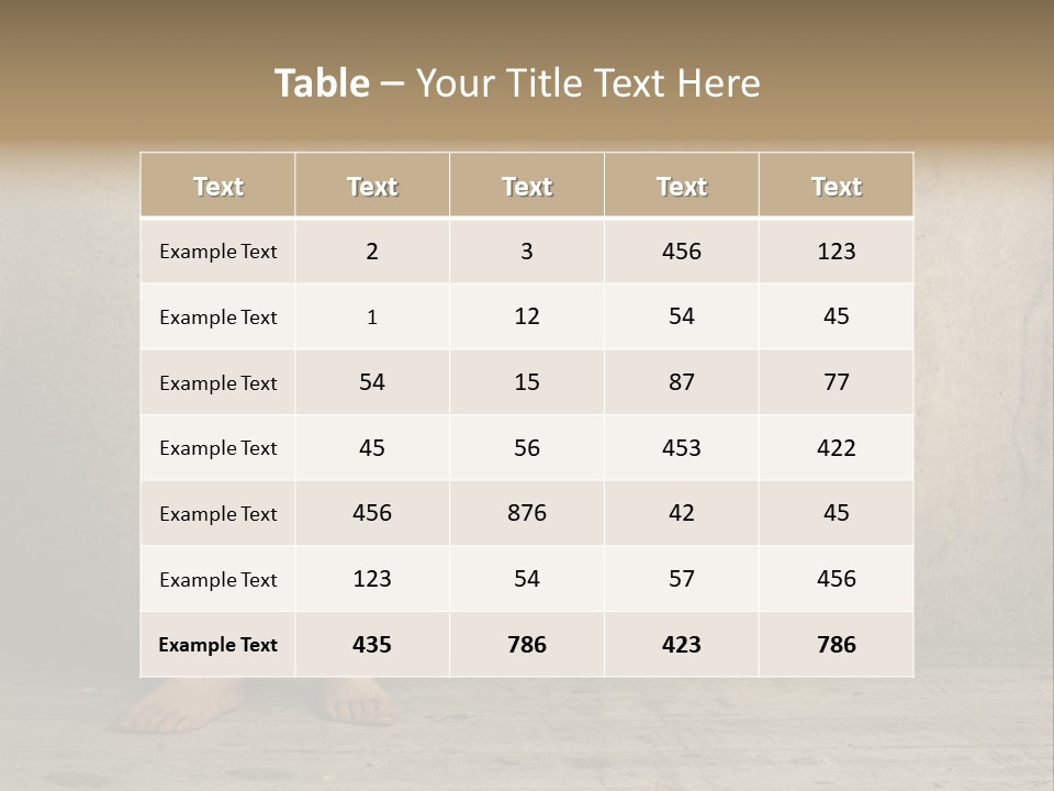 Legs Person Fear PowerPoint Template
