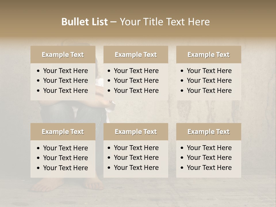 Legs Person Fear PowerPoint Template