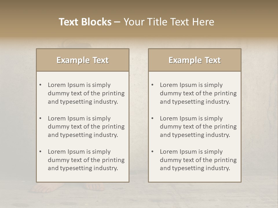 Legs Person Fear PowerPoint Template