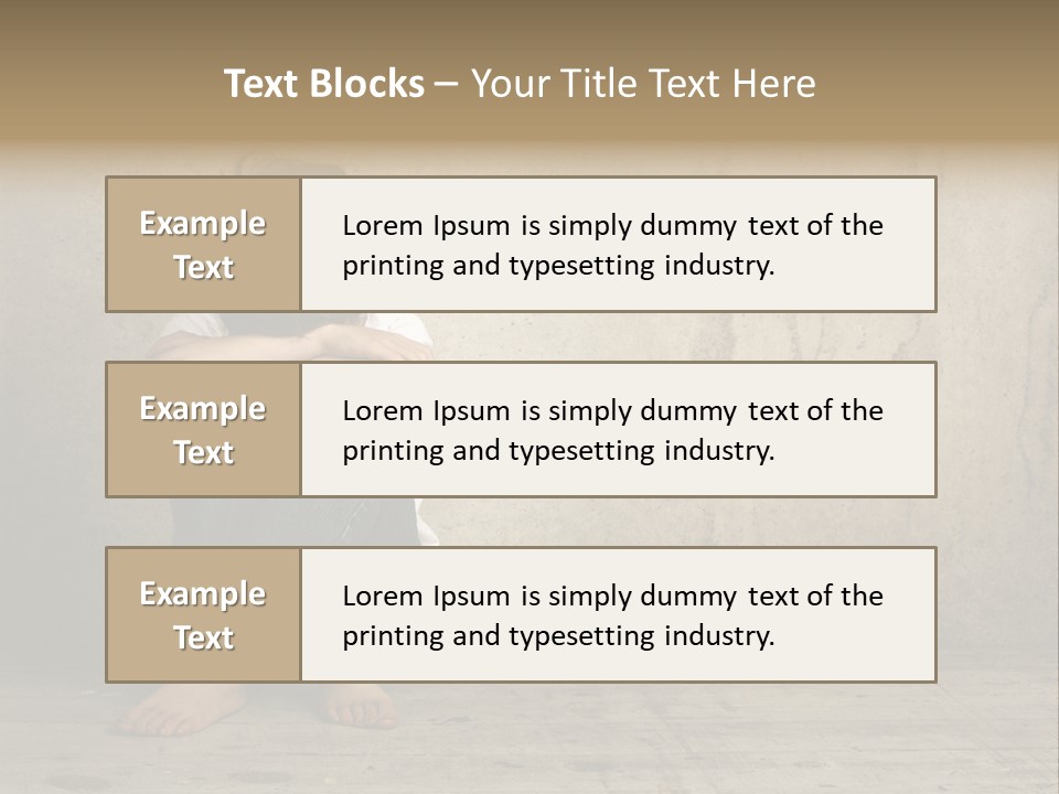 Legs Person Fear PowerPoint Template