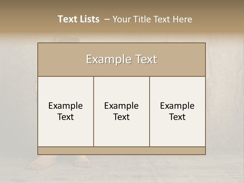Legs Person Fear PowerPoint Template