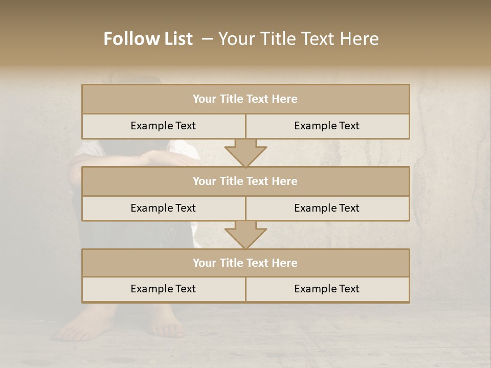Legs Person Fear PowerPoint Template