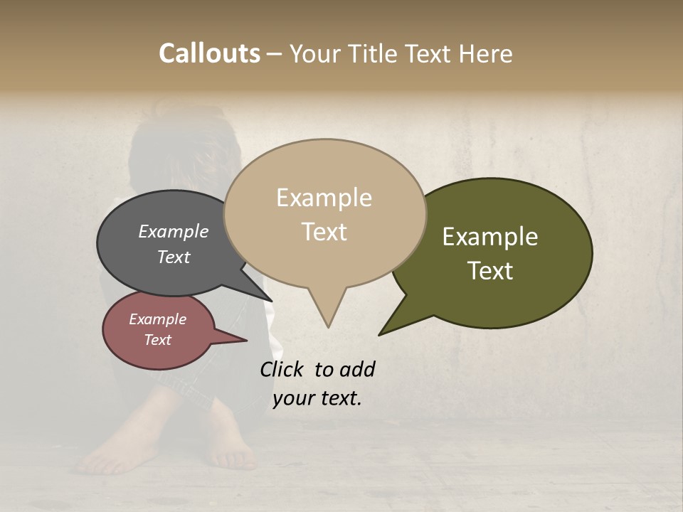 Legs Person Fear PowerPoint Template