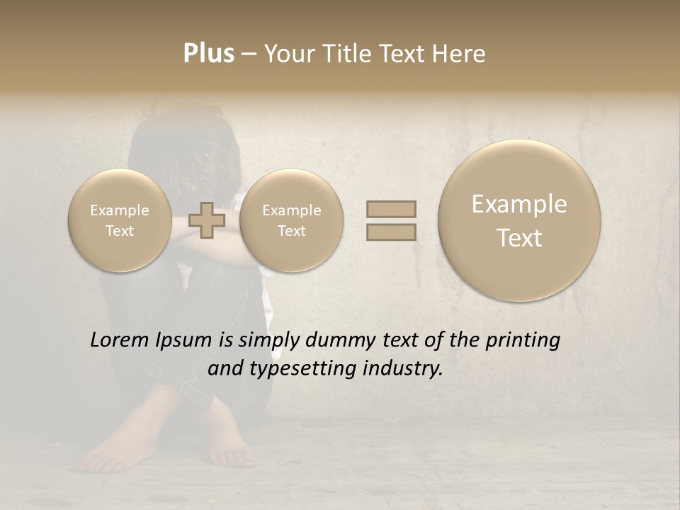 Legs Person Fear PowerPoint Template