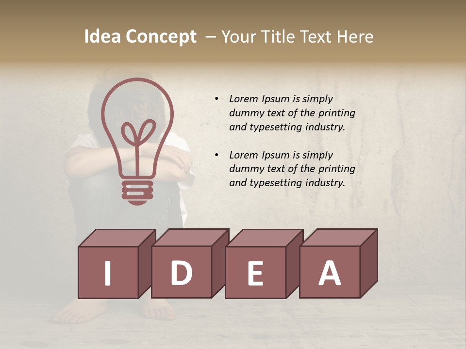 Legs Person Fear PowerPoint Template