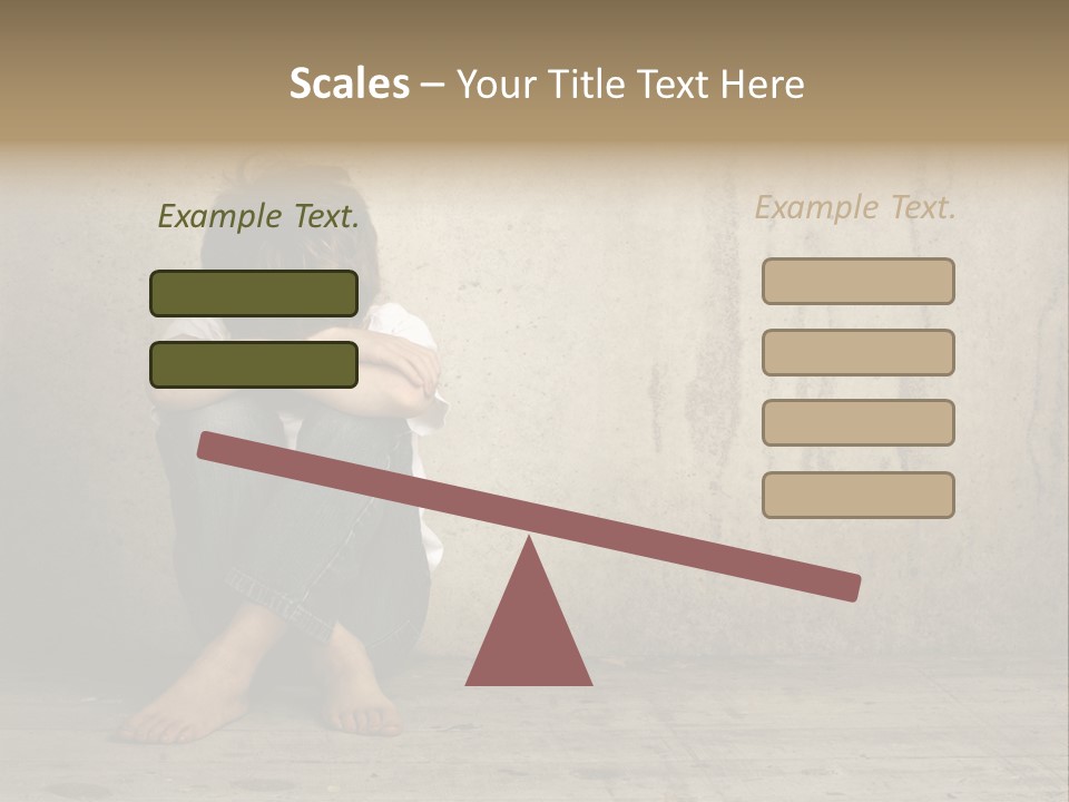 Legs Person Fear PowerPoint Template