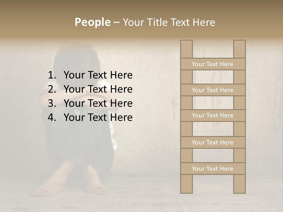 Legs Person Fear PowerPoint Template