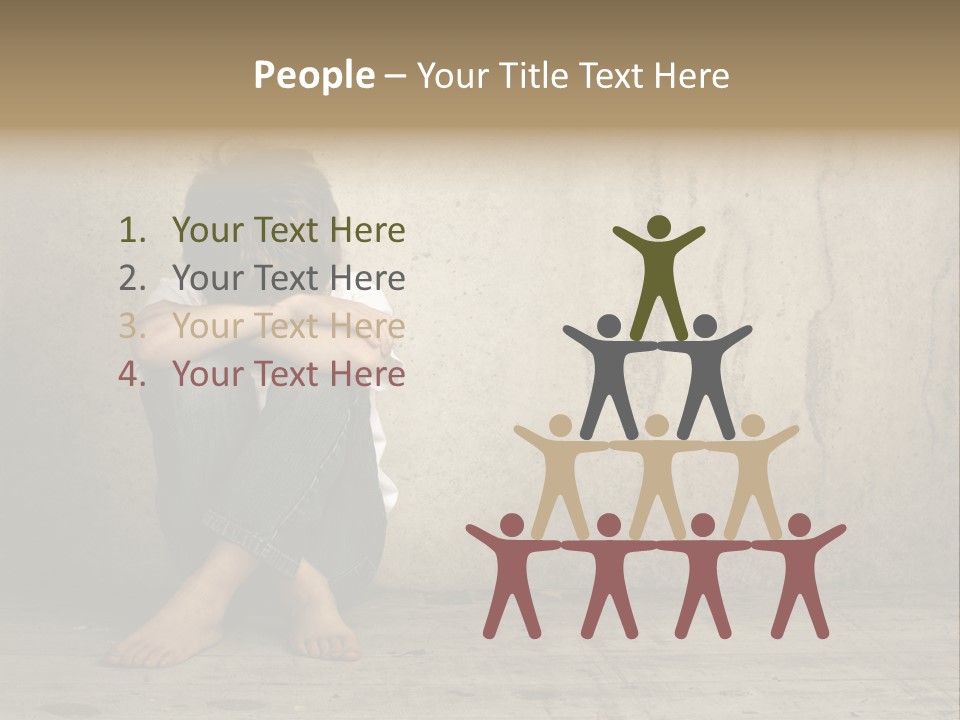 Legs Person Fear PowerPoint Template
