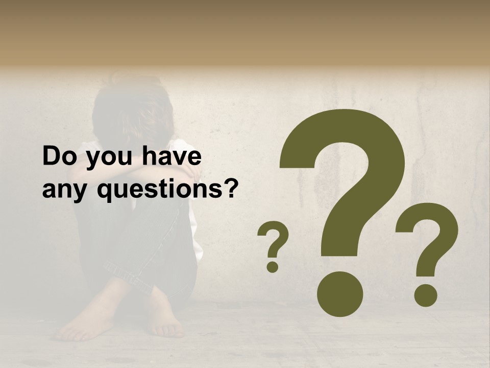 Legs Person Fear PowerPoint Template