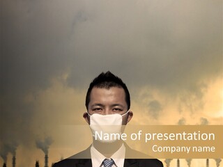 Cloud Chinese Chemical PowerPoint Template