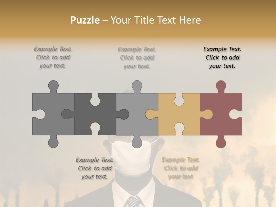 Cloud Chinese Chemical PowerPoint Template
