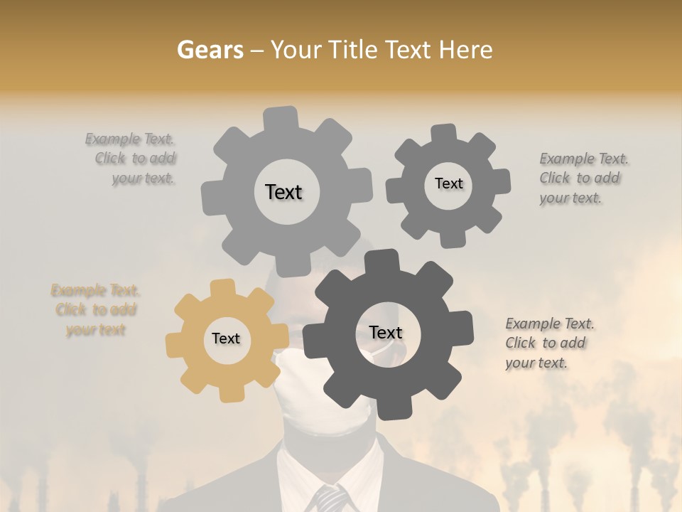 Cloud Chinese Chemical PowerPoint Template