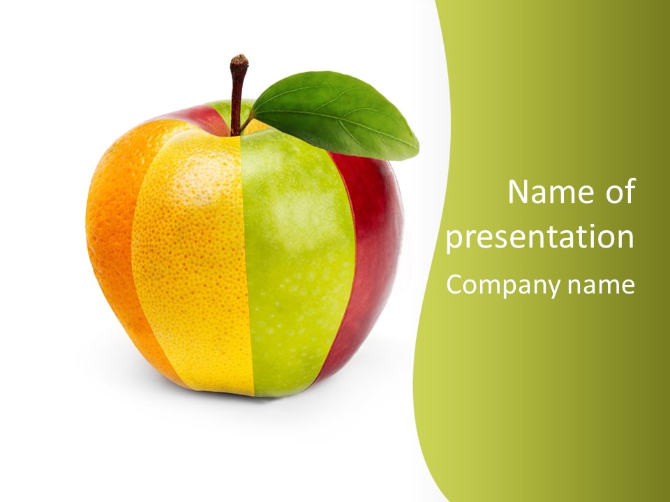 Fresh Snack Green PowerPoint Template