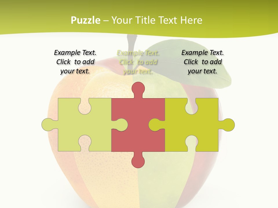 Fresh Snack Green PowerPoint Template