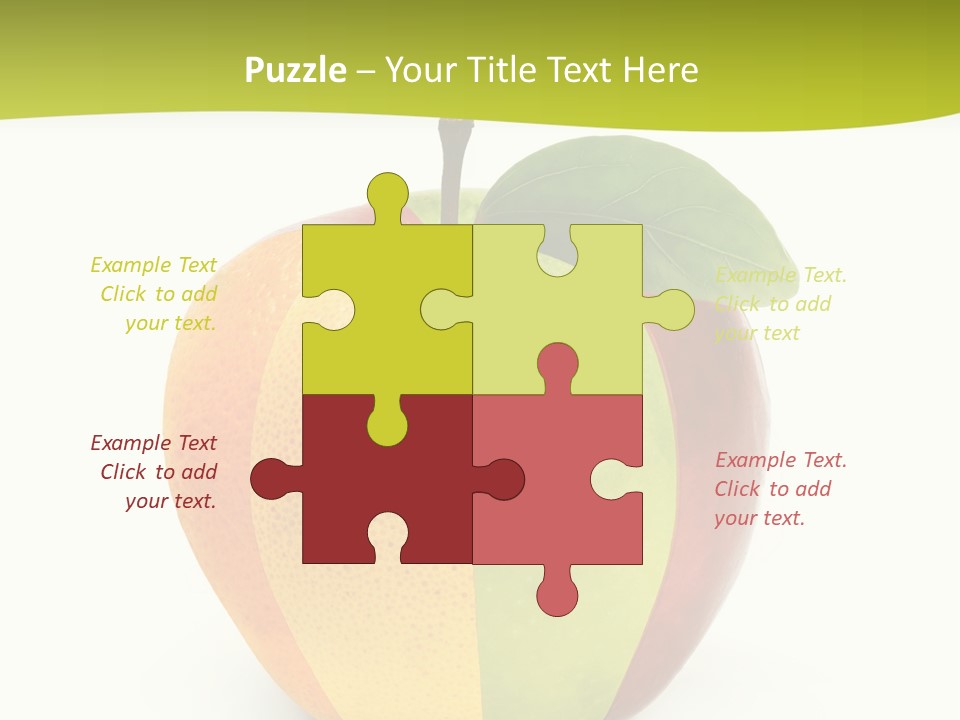 Fresh Snack Green PowerPoint Template