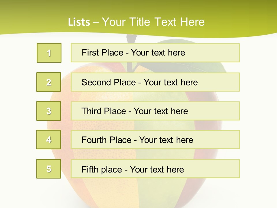 Fresh Snack Green PowerPoint Template