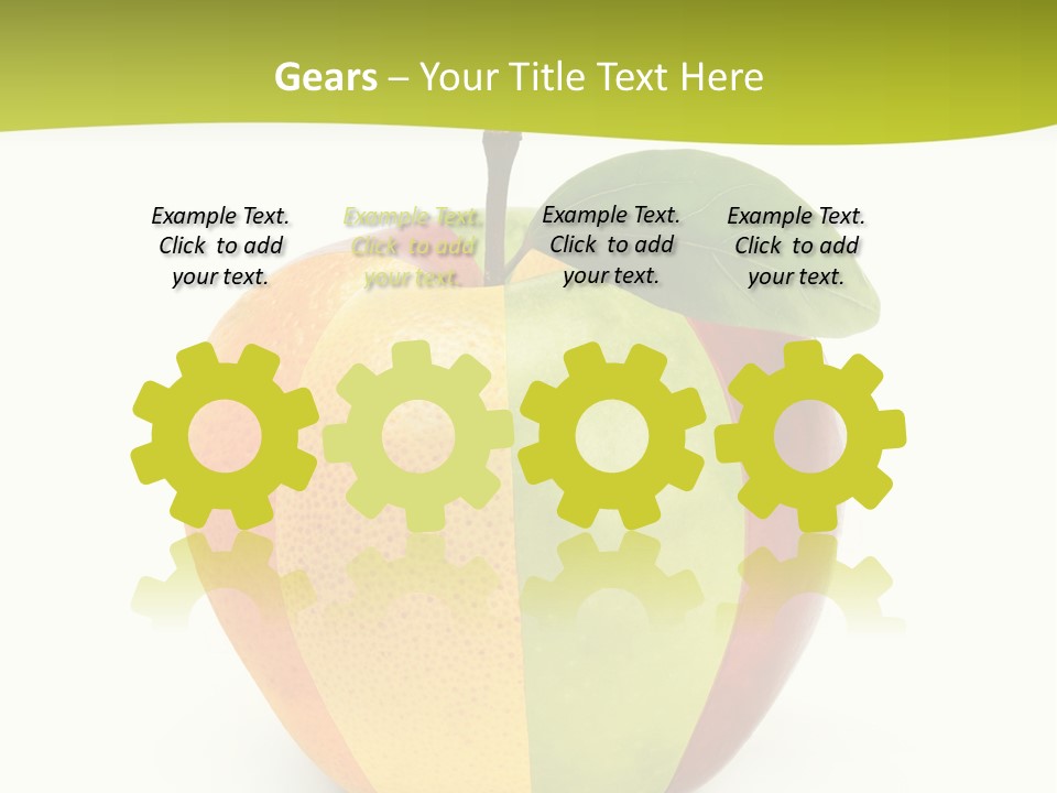 Fresh Snack Green PowerPoint Template