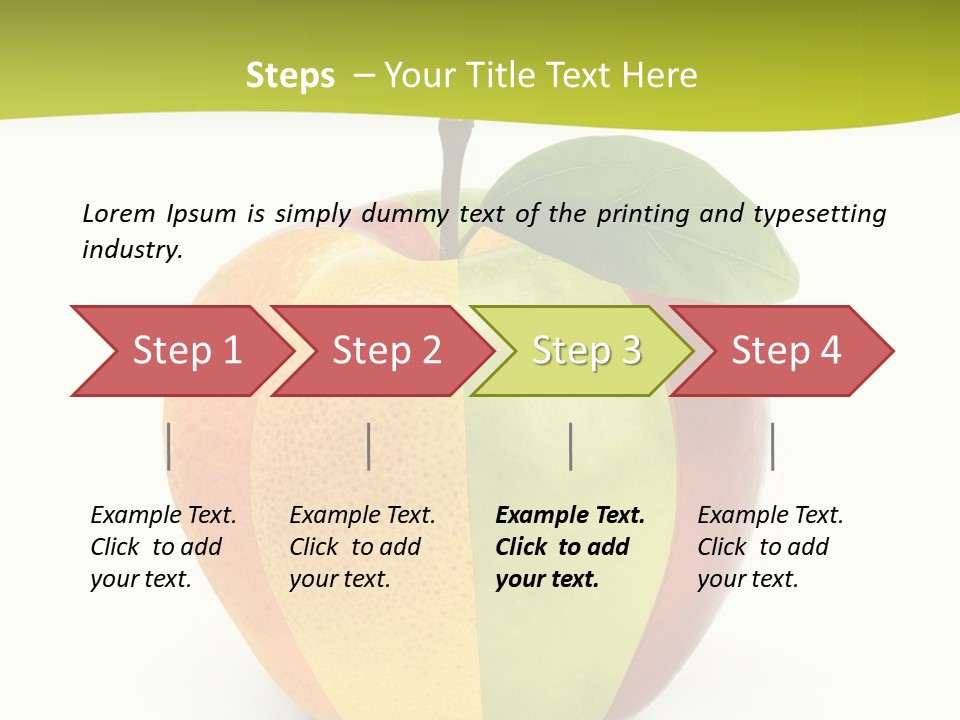 Fresh Snack Green PowerPoint Template