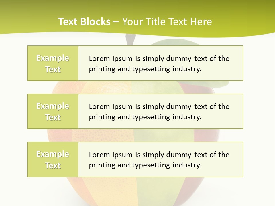 Fresh Snack Green PowerPoint Template