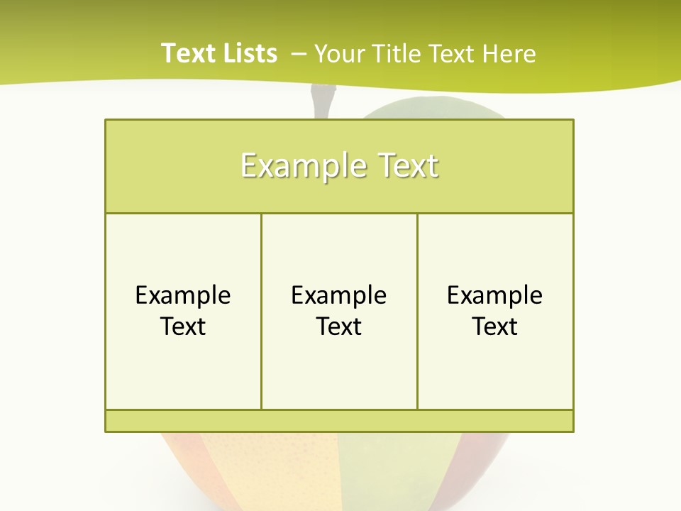 Fresh Snack Green PowerPoint Template