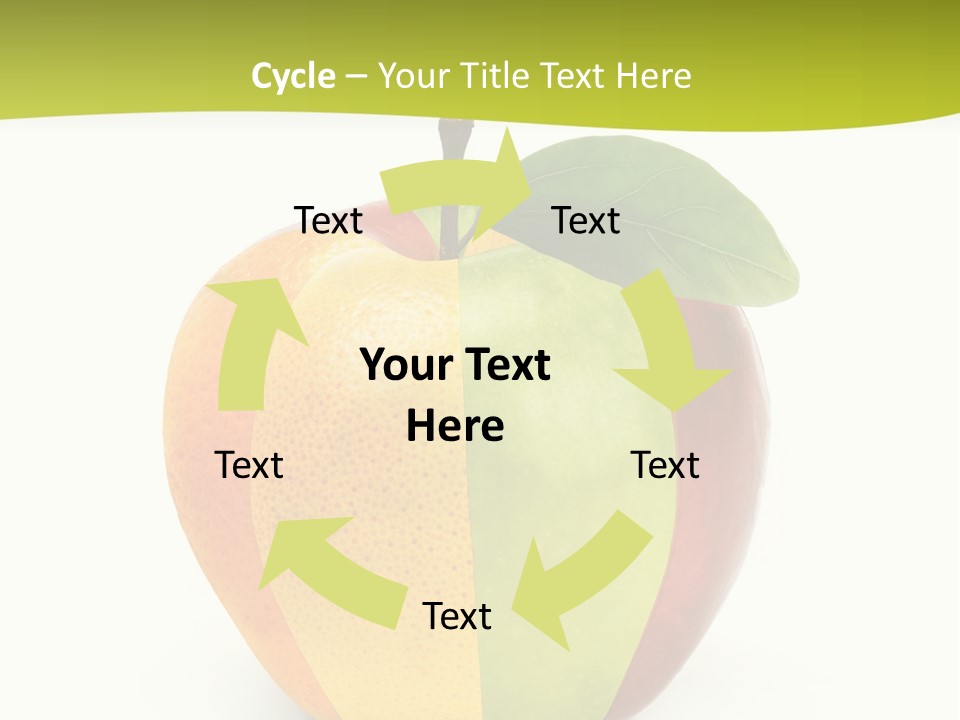 Fresh Snack Green PowerPoint Template