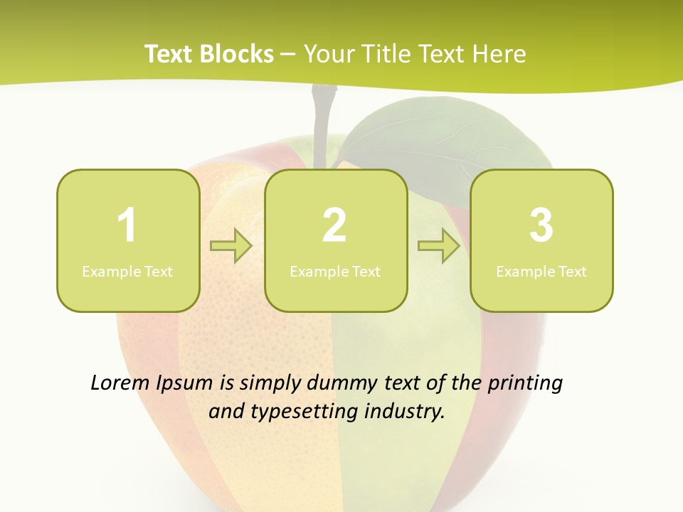 Fresh Snack Green PowerPoint Template