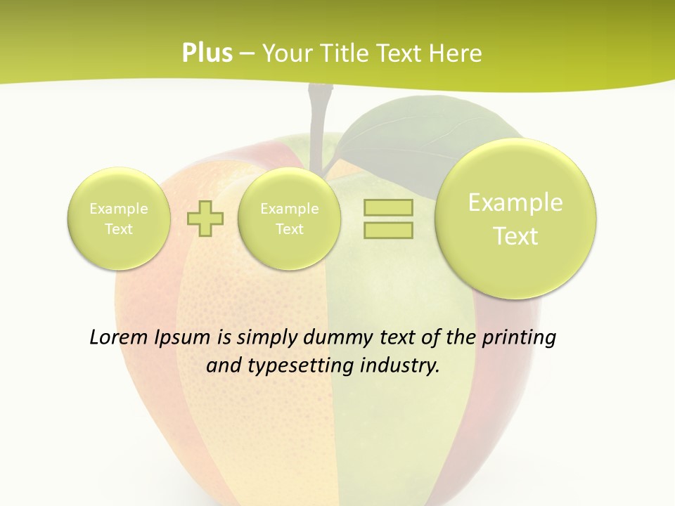 Fresh Snack Green PowerPoint Template