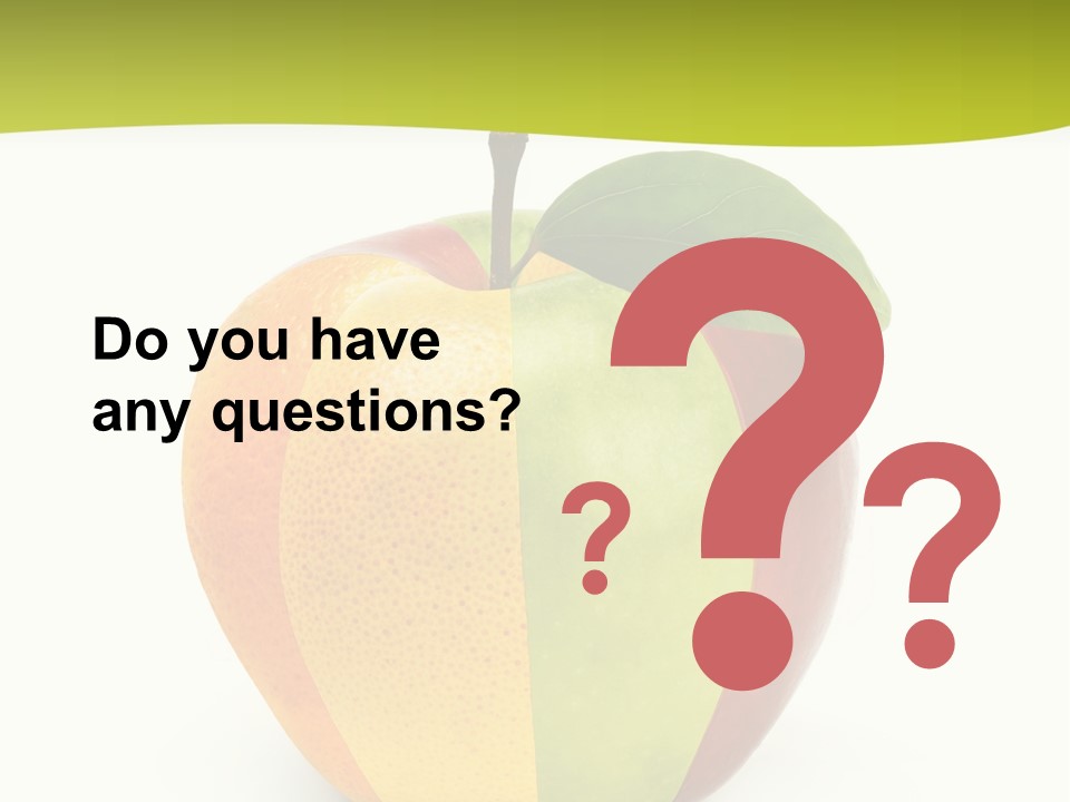 Fresh Snack Green PowerPoint Template