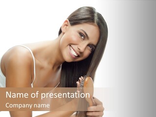 Woman Makeup Attractive PowerPoint Template