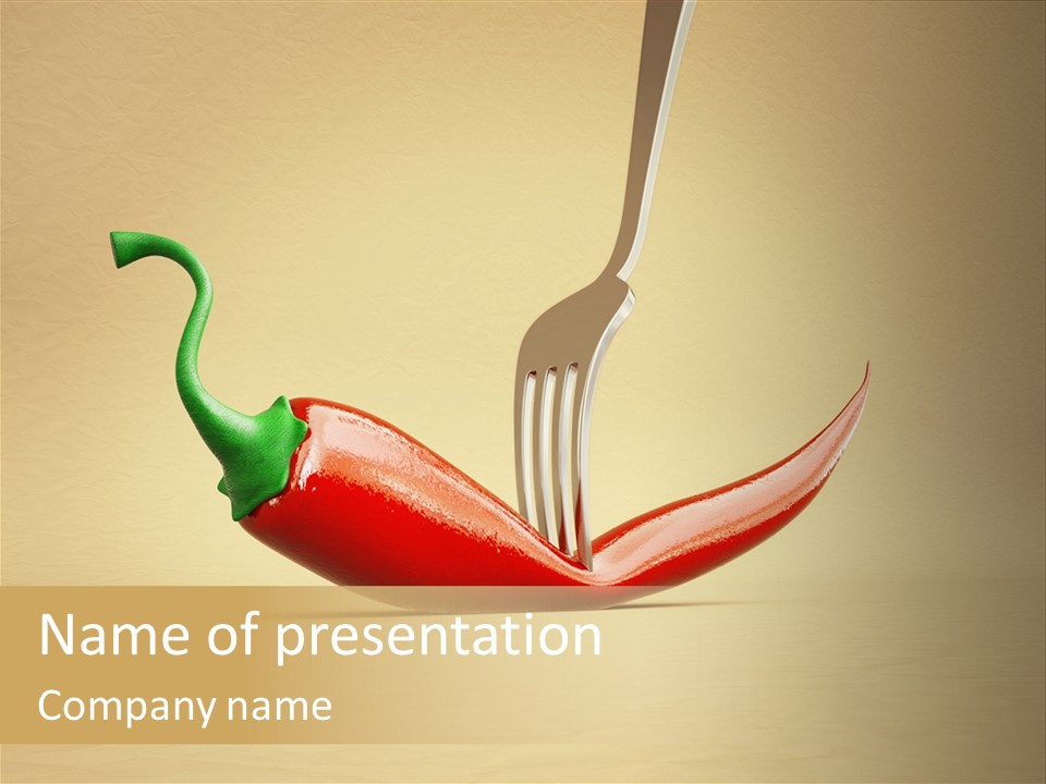 Spicy Chile Kitchen PowerPoint Template