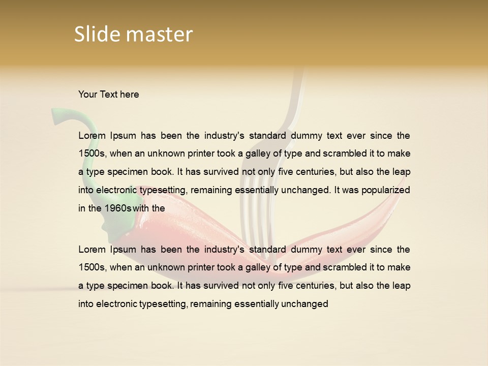 Spicy Chile Kitchen PowerPoint Template