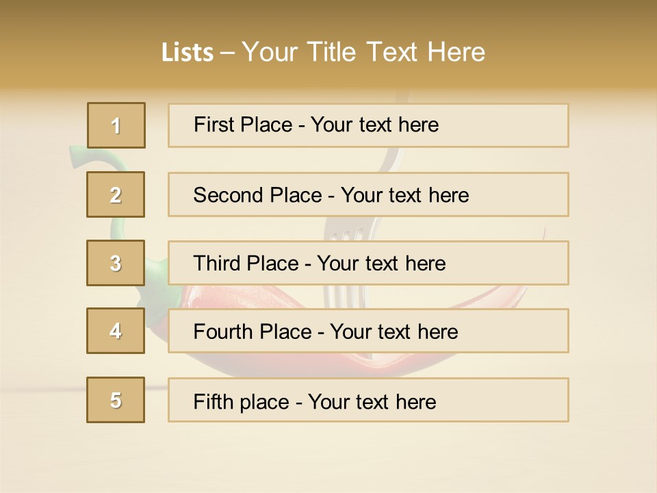 Spicy Chile Kitchen PowerPoint Template