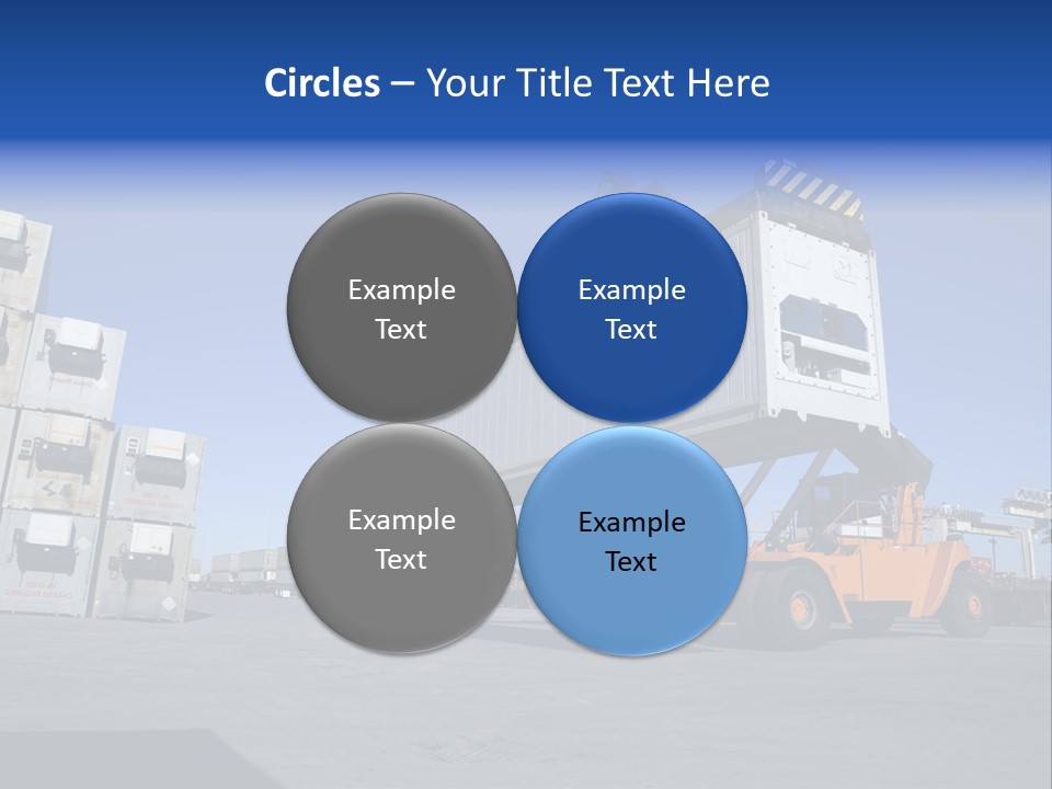 Container Stacked Mobile PowerPoint Template