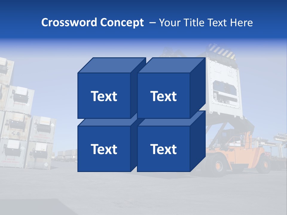 Container Stacked Mobile PowerPoint Template