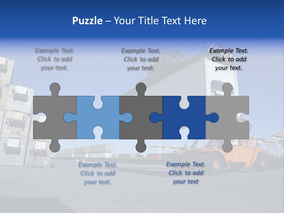 Container Stacked Mobile PowerPoint Template