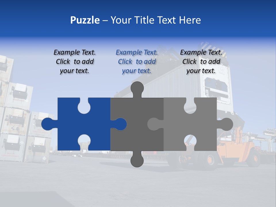Container Stacked Mobile PowerPoint Template