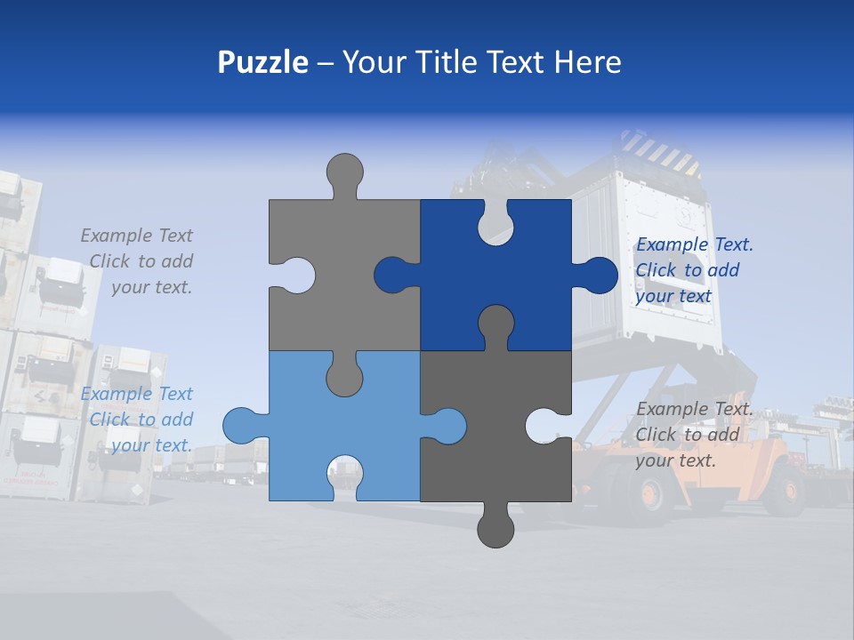 Container Stacked Mobile PowerPoint Template