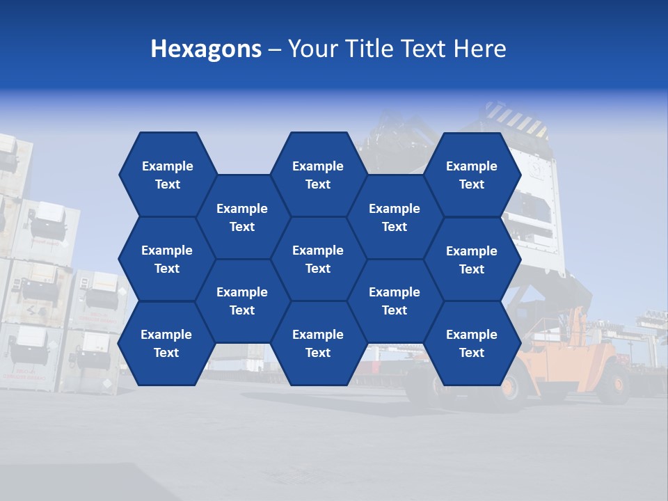 Container Stacked Mobile PowerPoint Template