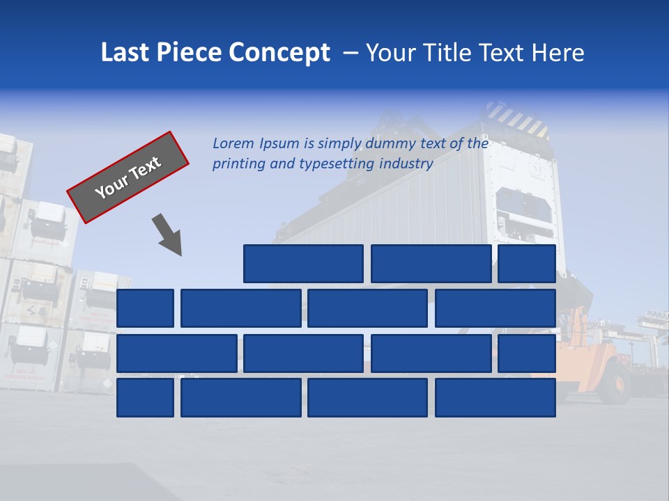 Container Stacked Mobile PowerPoint Template
