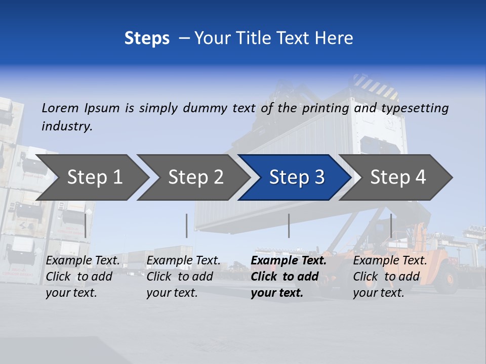 Container Stacked Mobile PowerPoint Template
