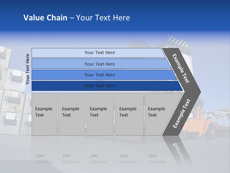 Container Stacked Mobile PowerPoint Template