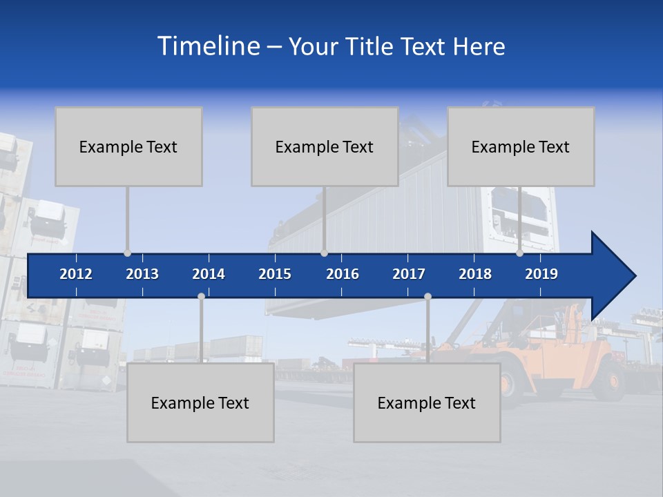 Container Stacked Mobile PowerPoint Template
