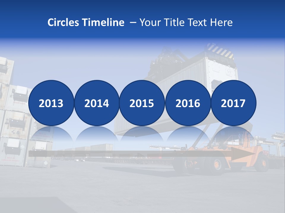 Container Stacked Mobile PowerPoint Template